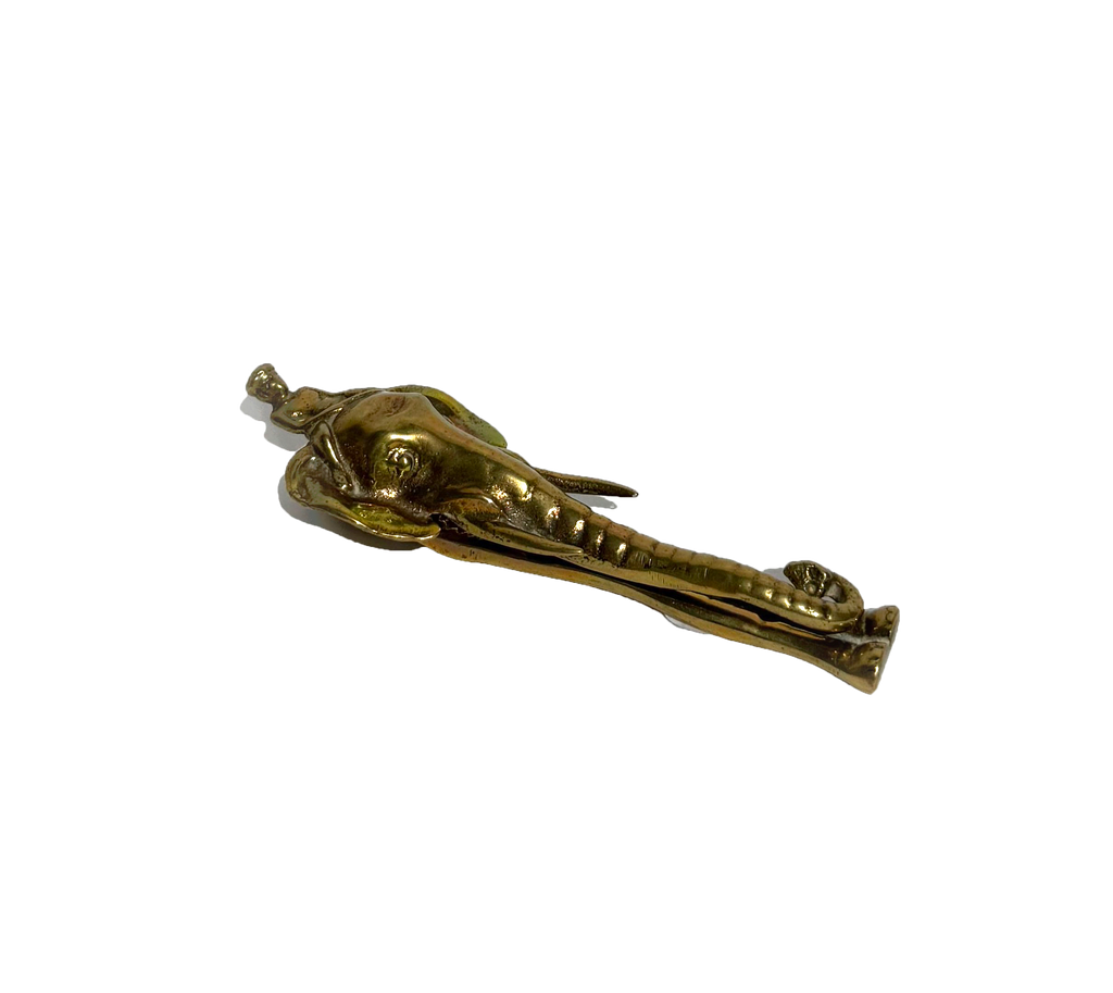 Vintage Brass Elephant Nutcracker