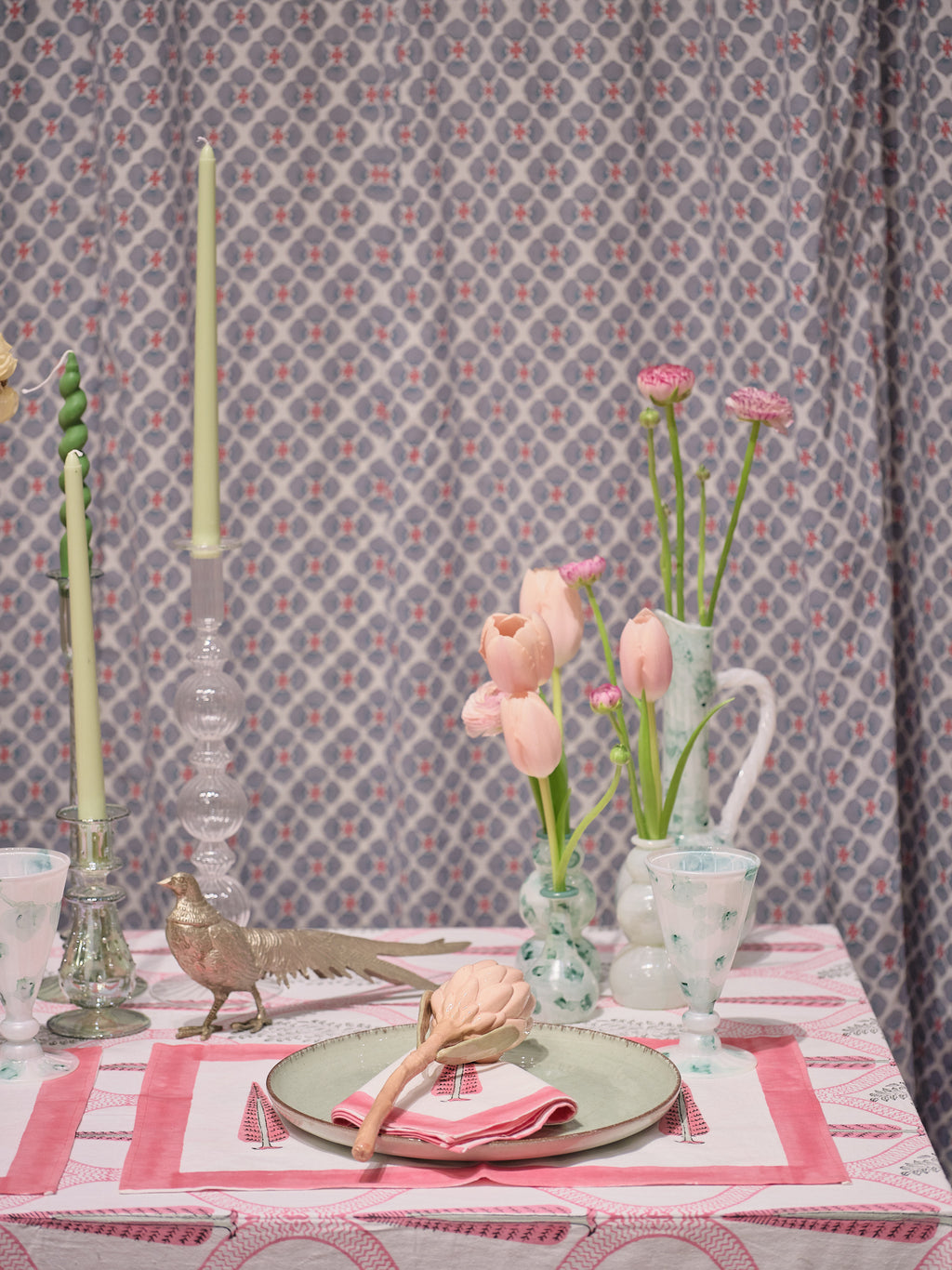 Fluted Jug - Sage Speckle