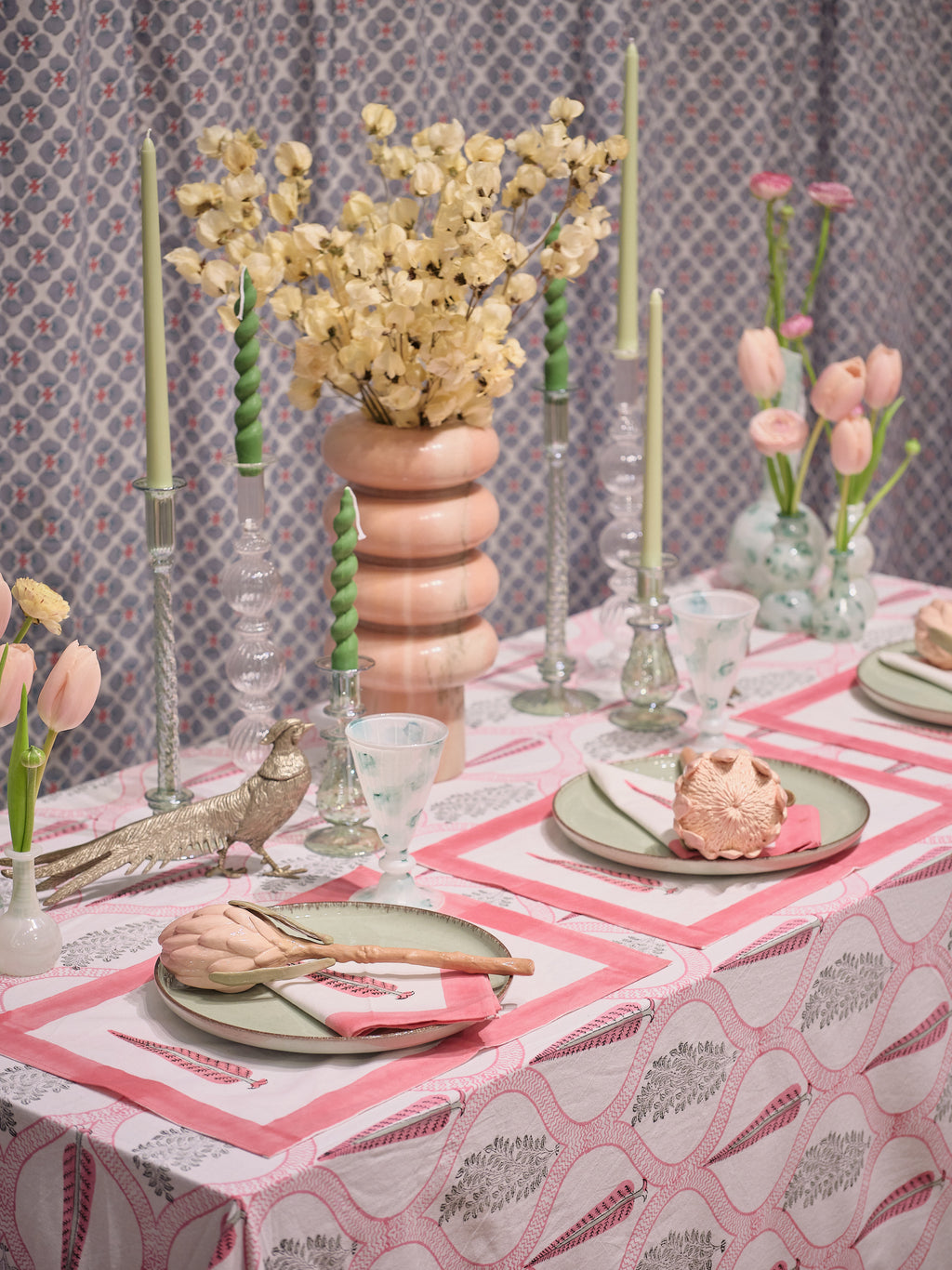 Pair of Silvertone Pheasant Centrepieces