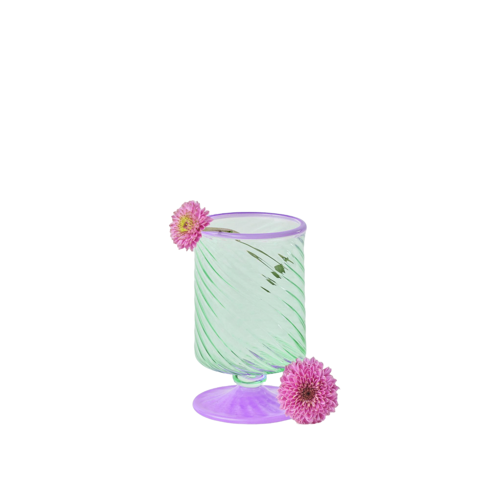 Gouna Glasses Set - Green/Purple