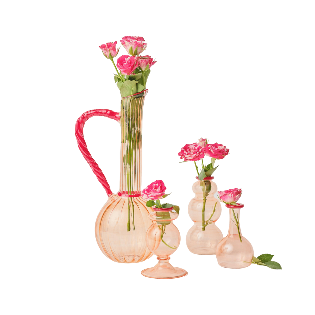 Jug and Bud Vase Bundle - White Opaque