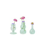 Bud Vases Set - Green/Purple