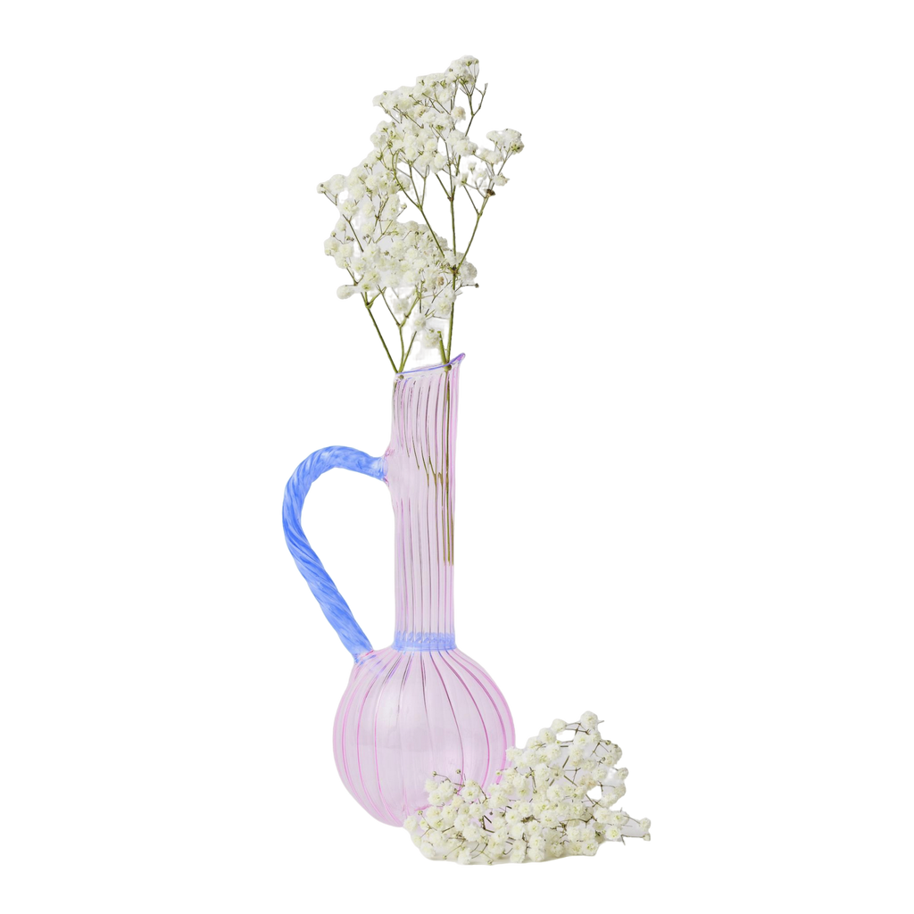 Jug and Bud Vase Bundle - Pink/Blue