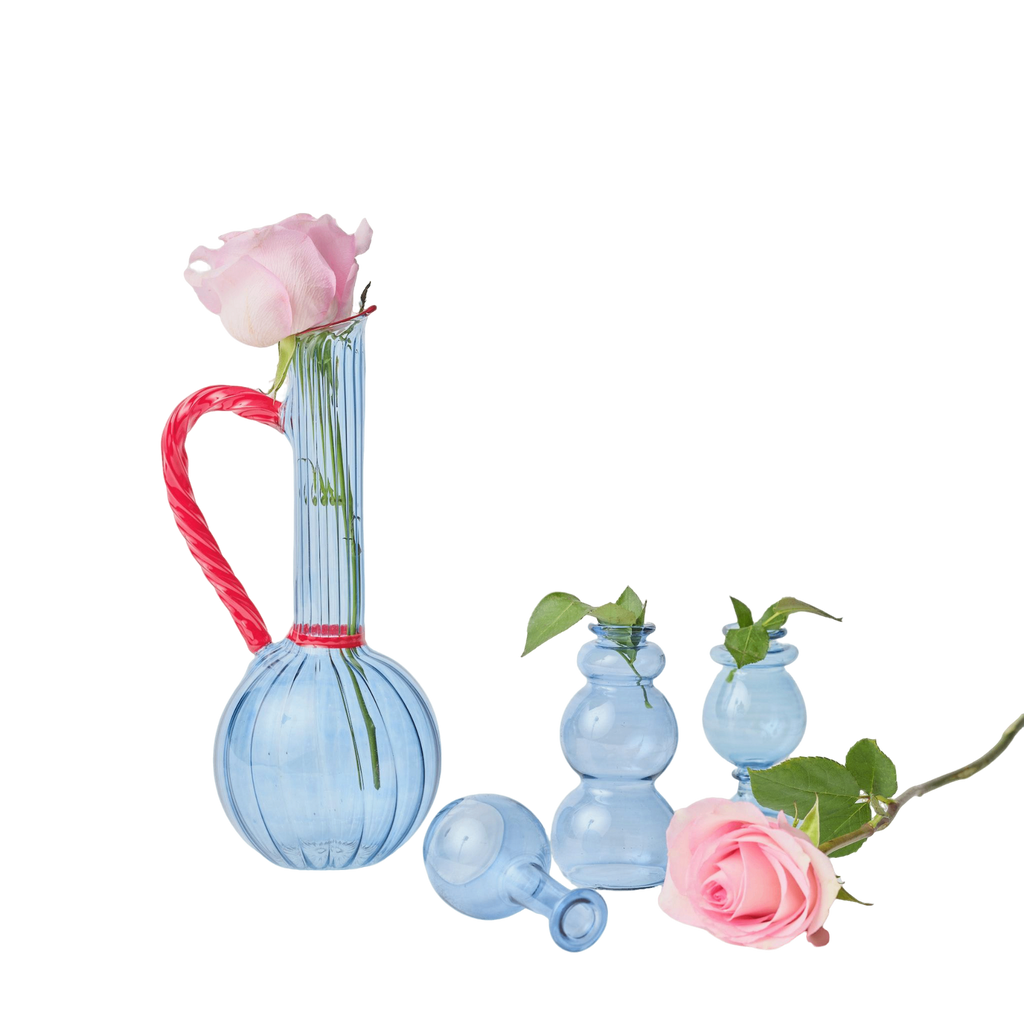 Jug and Bud Vase Bundle - White Opaque