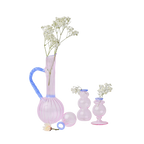 Jug and Bud Vase Bundle - White Opaque