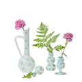 Jug and Bud Vase Bundle - White Opaque