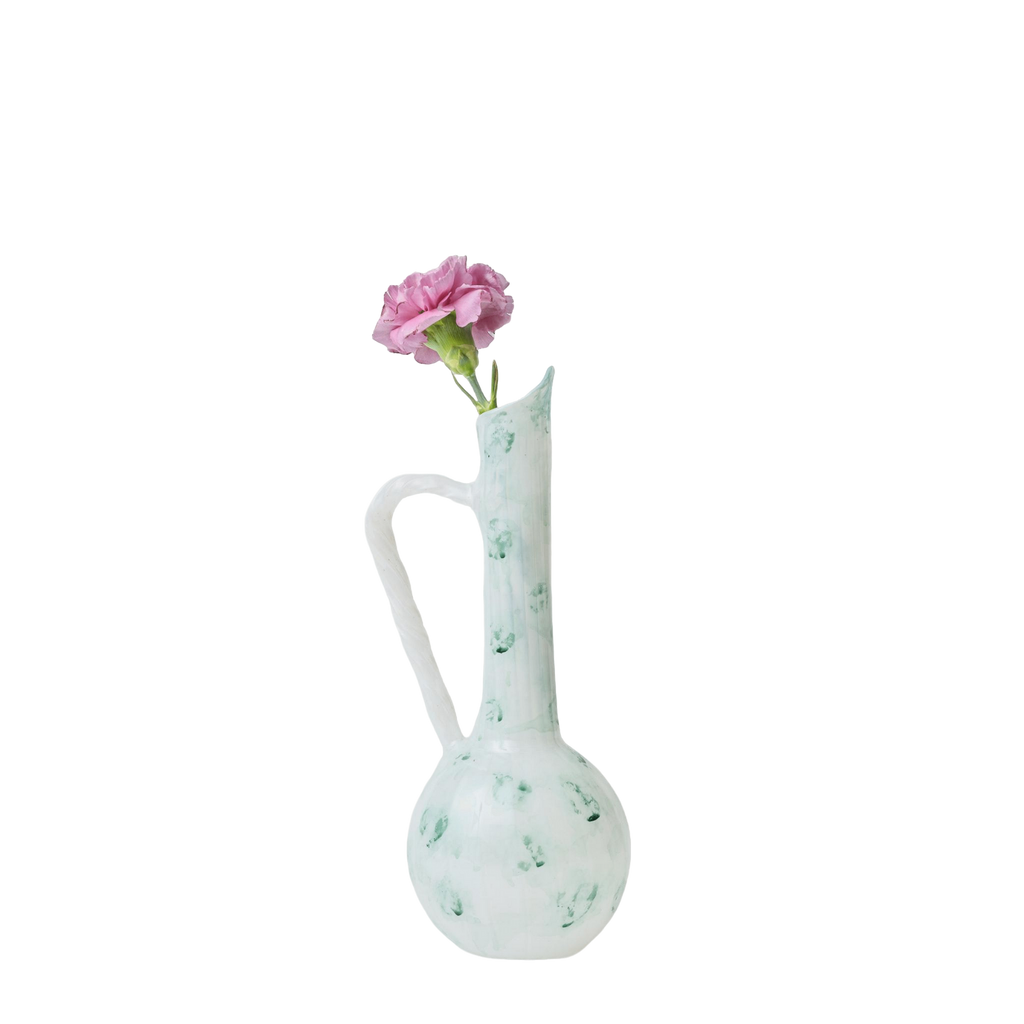 Fluted Jug - Peach/Red