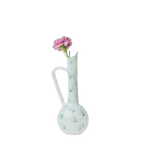 Jug and Bud Vase Bundle - Green/White Speckle