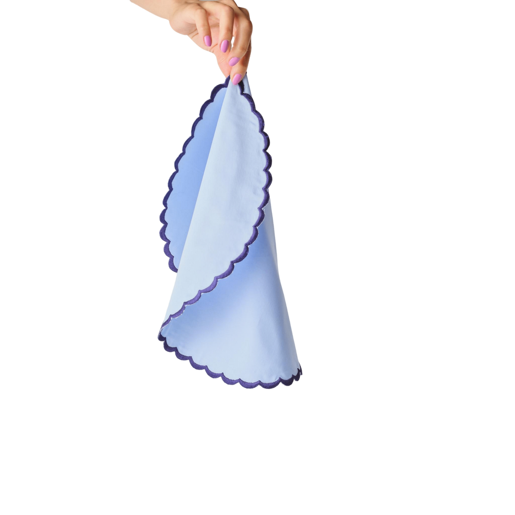Squiggle Placemat - Sky/Navy