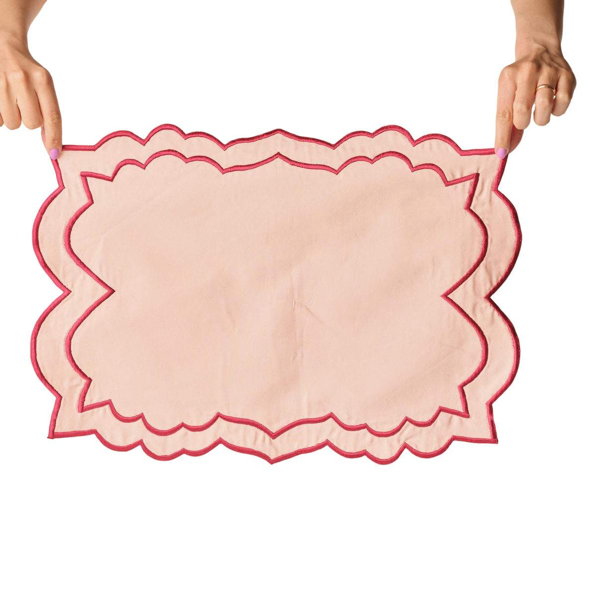 Brackets Placemat - Peach/Red