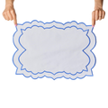 Brackets Placemat - White/Blue