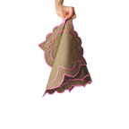 Brackets Placemat - Olive/Pink