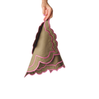 Brackets Placemat - Olive/Pink