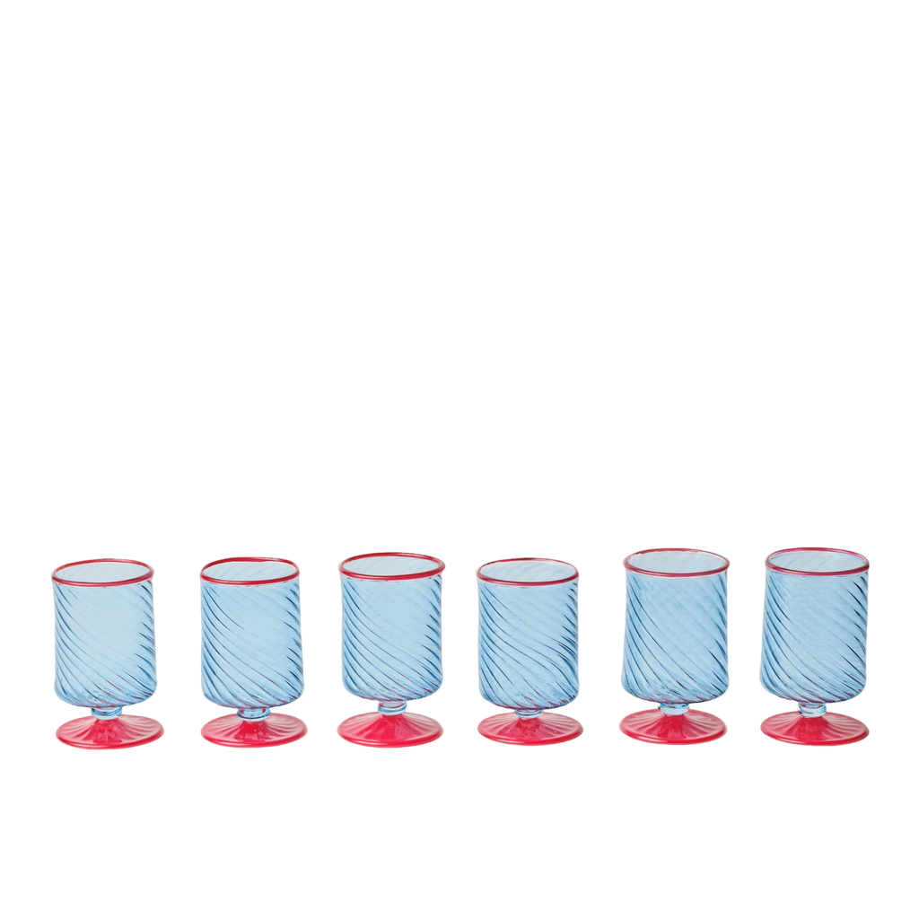 Gouna Glasses Set - Blue/Red