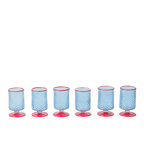 Gouna Glasses Set - Blue/Red