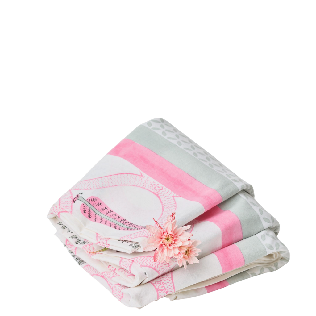 Pink Trees Table Set