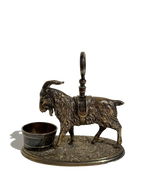Silvertone Goat Toothpick Caddy