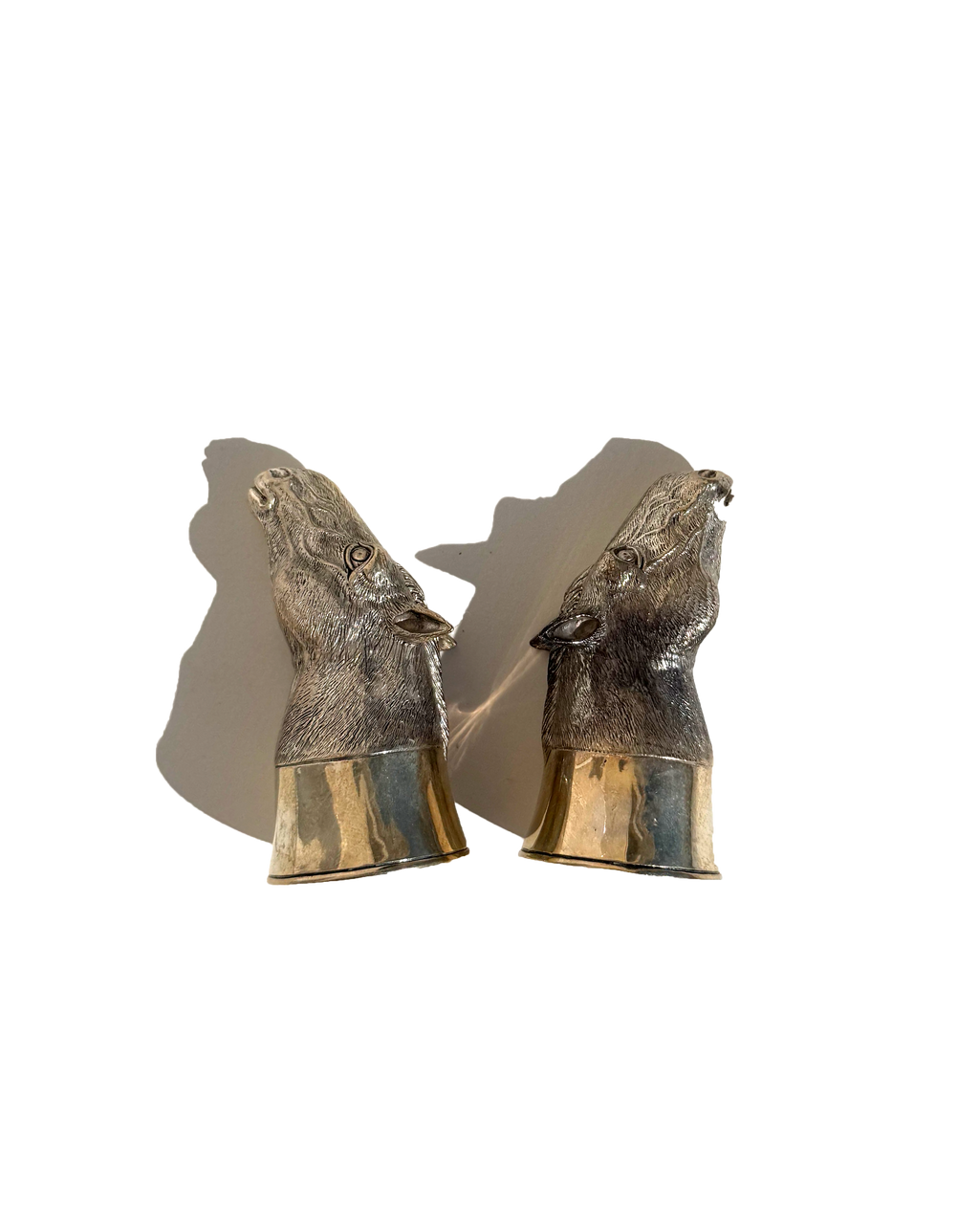 Vintage Horse Head Salt and Pepper Shakers