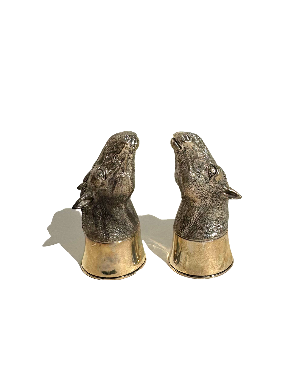 Vintage Horse Head Salt and Pepper Shakers