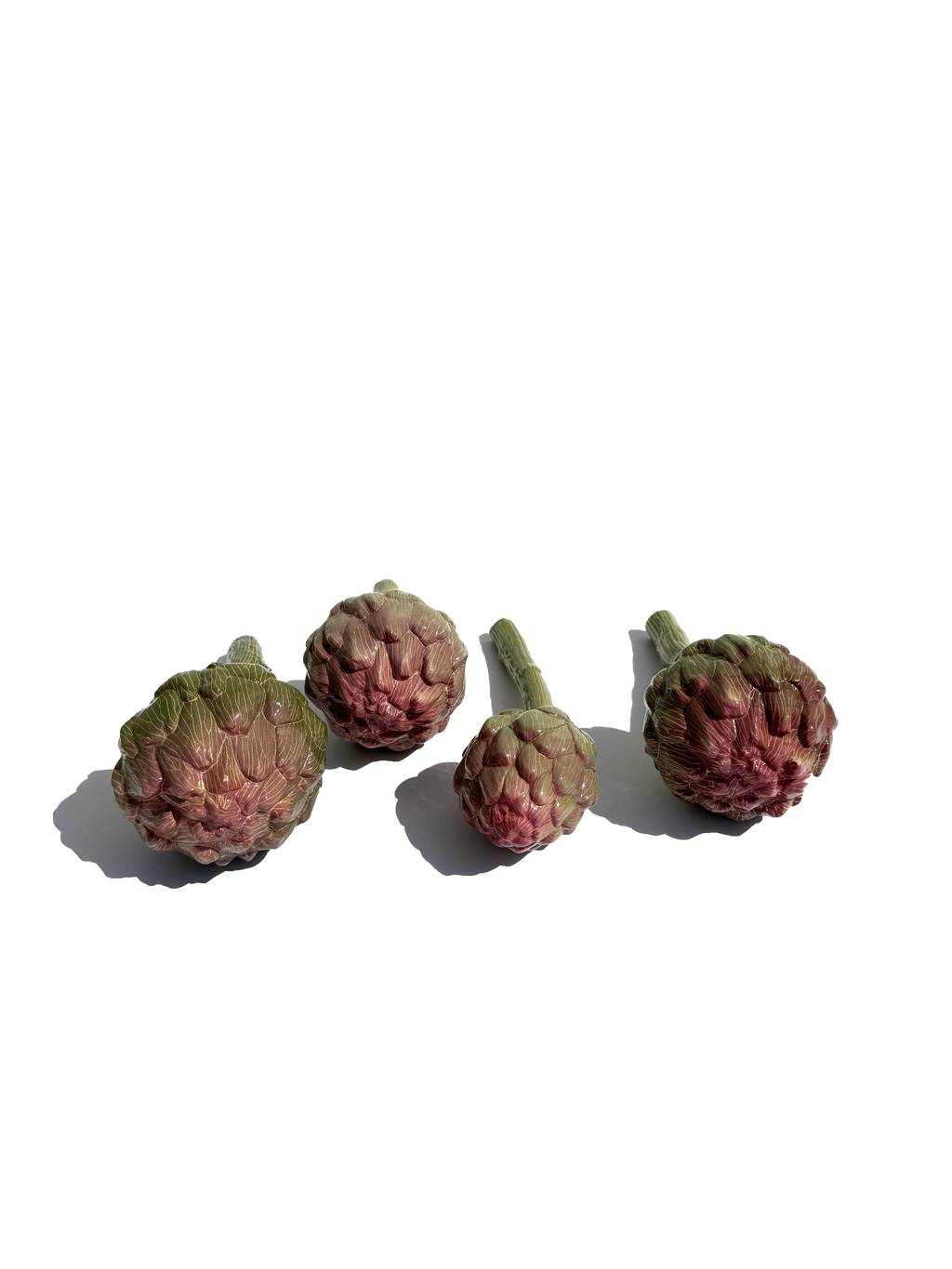 Set of 2 Ceramic Artichokes