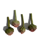 Set of 2 Ceramic Artichokes