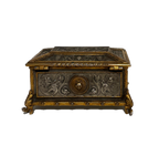 French Renaissance Revival (Napoleon III) Brass and Metal Box