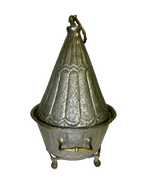 Vintage Moroccan Silver-Tone Tagine